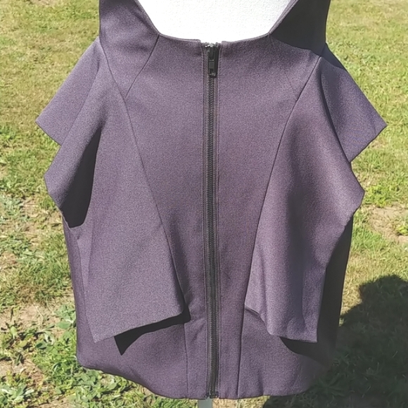 Gracia peplum dress grey, Medium NWT - Picture 6 of 8